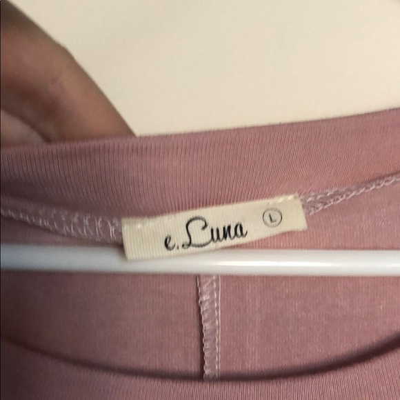 Dusty rose tee shirtstyle dress from ashleylemieux - Picture 3 of 3